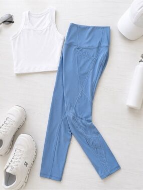 Victoria's Secret Blue High-Waist Performance Leggings